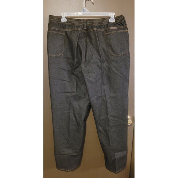 Lady Maverick Women's Elastic Waist Black Wash Jeans Size 20 1/2 Made in USA - Picture 2 of 4